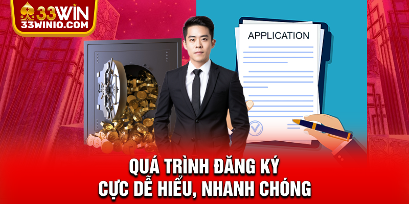 Quá trình đăng ký cực dễ hiểu, nhanh chóng